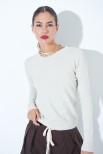 MAGLIA PARICOLLO LUREX BEIGE